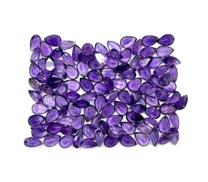 Natural African Amethyst Pear Cut Shape Loose Gemstone Sizes 3-9 MM, Purple Semi-Precious Stone for Jewelry Making - Product Image 6