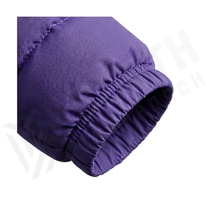 เสื้อแจ็คเก็ตบุใยสังเคราะห์แบบมีฮู้ด กันน้ำ สีดำ แขนยาว สำหรับฤดูหนาว กันลม ผ้าฝ้ายด้านนอก ผ้าถัก ไส้ใยโพลีเอสเตอร์ คอตั้ง - Product Image 6