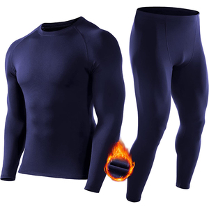 RABUSH SPORTS Conjunto de Ropa Interior Larga para Hombre, Invierno, Grueso, Alta Calidad, Manga Larga, Logotipo Personalizado, Tela de Forro Polar - Product Image 1