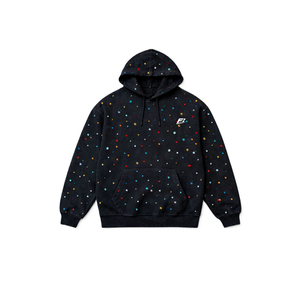 เสื้อฮู้ดดี้ผู้ชายแบบสวมหัว ตกแต่งด้วยคริสตัลทั่วตัว ผลิตตามสั่ง (OEM) ผ้าฝ้ายฟลีซหนานุ่ม ทรงโอเวอร์ไซส์ สไตล์สตรีทแวร์ รับสกรีนโลโก้ตามแบบ สหรัฐอเมริกา - Product Image 1