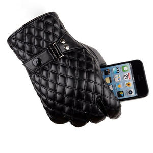 Gants d'hiver en cuir de mouton pour femmes, gants à doigts complets, à la mode, en cuir, de haute qualité - Product Image 3