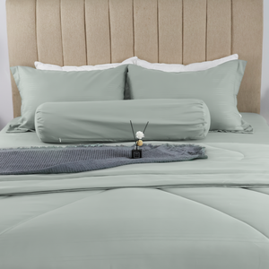 Juego de cama de tela suave moderno personalizado al por mayor sábana estampada edredón relleno de poliéster Anti-UV ecológico para - Product Image 2