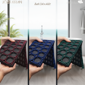Alfombra de Baño Antideslizante Hueca de Color 450, 15x23 Pulgadas, Alfombra de Goma Suave para Baño, Hogar, Hotel, Forma Personalizada, Lavable a Máquina - Product Image 2