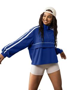 Chaqueta de Forro Polar Azul para Mujer, Estilo Retro Casual, Ligera, Colección de Invierno, Corte Ajustado, Deportiva, Impermeable, Tallas Grandes - Product Image 4