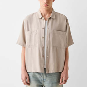 Custom Logo Casual <b>Short</b> Sleeve 100 Percent Rayon <b>Tailored</b> Boxy Fit Shirts for <b>Men</b> - Product Image 4
