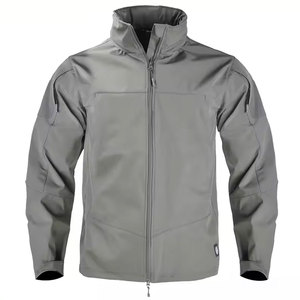 Econex Sports Unisex Black Windproof Hooded Safari Style Eco-Friendly Winter <b>Jacket</b> Crew Neck Zipper Closure <b>Fleece</b> <b>Lining</b> 100% - Product Image 4