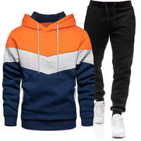 Conjunto Deportivo para Hombre con Bloques de Color en Contraste, para Gimnasio, Entrenamiento, Ropa Deportiva y Pantalones Deportivos, con Logotipo Personalizado, al por Mayor