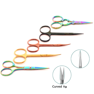 Tijeras para recortar cejas, herramienta de belleza profesional, tijeras de acero inoxidable de precisión para dar forma a las cejas - Product Image 4