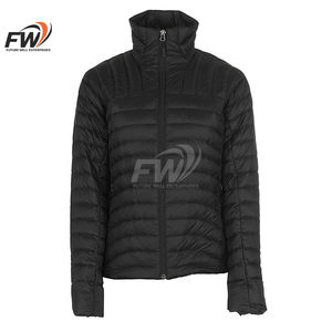 OEM Custom Factory Price Women's Shiny Black Breathable Finished Puffer <b>Jacket</b> New Arrival <b>Quilted</b> Waterproof For Outdoors - Product Image 1