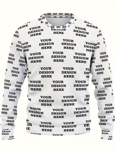 Custom Oversized Men's Sweatshirt for Autumn And Winter Featuring Halloween And Christmas Designs/Texts A Personalized Stylish - Product Image 5