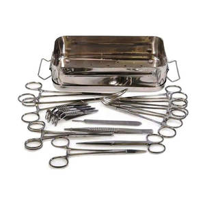 Kit Quirúrgico Veterinario Profesional de Acero Inoxidable para Esterilización Canina, Clase R, para Estérilización de Animales - Product Image 1