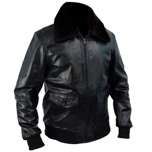 Blouson de moto en cuir véritable noir pour homme, col rabattable, hiver, enduit, coupe-vent, imperméable, classique, décontracté, personnalisé - Product Image 3