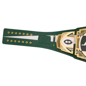 Cinturón de Campeonato de los New York Jets, Cinturón de Fútbol Americano Personalizable, Cinturón Deportivo Coleccionable de Alta Calidad para Fanáticos - Product Image 4