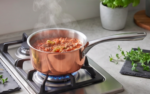 Modern Berghoff Copper Sauce <b>Pan</b> With Stainless Steel Lid And <b>Handle</b> For Gas Use And Induction Use Stoves Use - Product Image 5