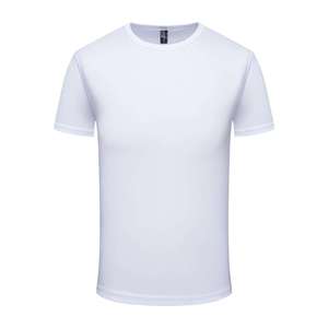 เสื้อยืดคอกลมแขนสั้นผ้าโพลีเอสเตอร์ 100% สำหรับฤดูร้อน รับผลิตตามสั่ง ขายส่ง พร้อมสกรีนโลโก้ เสื้อยืดกีฬาแห้งเร็วสำหรับผู้ชาย - Product Image 6