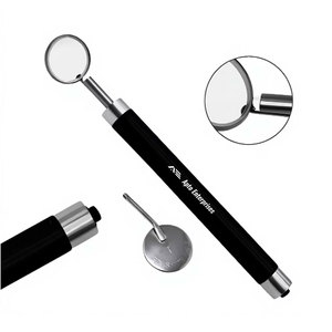 Dental Mouth <b>Mirror</b> with <b>LED</b> <b>Light</b> Black Color Handle Stainless Steel Oral Examination Instrument Dentist Surgical Instruments - Product Image 1