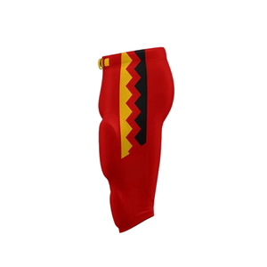 Pantalons de football américain personnalisés pour équipes, vente en gros, imprimés par transfert thermique, respirants, anti-humidité, vêtements d'été unisexes pour adultes - Product Image 4