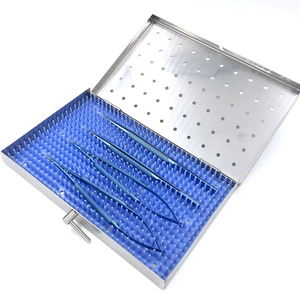 Juego de 4 Pinzas de Titanio de 16 cm de Largo, Porta Agujas, Micro Tijeras, Instrumentos Quirúrgicos Manuales Reutilizables para Cirugía - Product Image 2