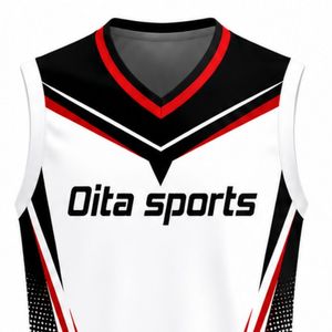 Black Red White Volleyball Sleeveless Shirt Team Athletic Sports Top Performance Uniform Training Competition Apparel - Product Image 6