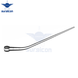 Tubo de Succión Auditiva de 14.5 cm / 5-3/4 Pulgadas de Diámetro Interior, 1 mm de Diámetro Exterior, 2 mm de Grosor, Acero Inoxidable, para Cirugía ORL - Product Image 4