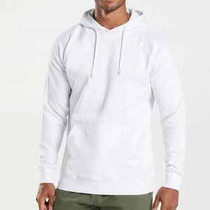 Sweat-shirts à capuche en coton/polaire blancs pour hommes, design personnalisé, broderie, impression, pull-over pour hommes - Product Image 2