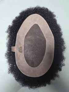 Peluca Afro de Cabello Humano Indio 100% Remy, Ondas Sueltas, Ondas Profundas, Ondas Naturales, Impermeable, con Base de Monofilamento, Taz Hair BD - Product Image 6