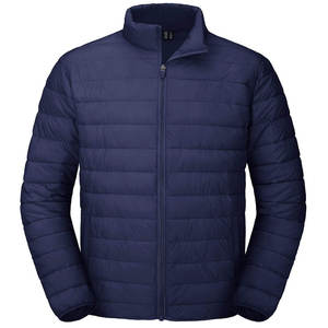 Custom High Quality Hooded Men's Waterproof Eco-Friendly <b>Puffer</b> <b>Jacket</b> with Stand Collar Front Logo Windproof Winter for Adults - Product Image 3