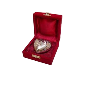 Urnas de Cremación Decorativas Ecológicas Hechas a Mano de Latón Grande, Forma Ovalada Personalizada para Cenizas de Mascotas, Uso Múltiple - Product Image 1