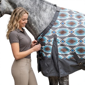 Luxury Waterproof Pure Cotton 600D Fabric Horse Fly Sheet Breathable Mesh Rug Summer Fly Protection Riding <b>Blanket</b> Equestrian - Product Image 5