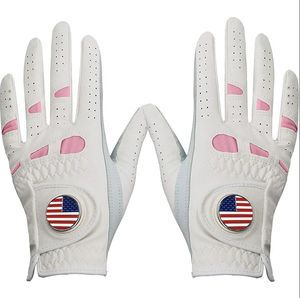 Guantes de Golf Personalizados con Iniciales, Transpirables, de Cuero Cabretta, Anti-UV, con Aberturas para los Dedos, para Mano Izquierda, Unisex, Deportivos, de Alta Gama - Product Image 4