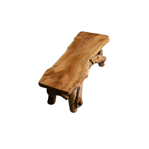 Banco Rectangular de Raíz de Teca Rústico de Lujo ARTERRA, Muebles de Patio Artesanales para Exteriores, para Casa, Villa, Resort, Cafés - Product Image 1