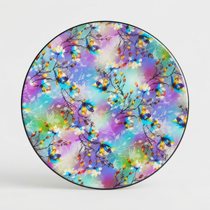 Posavasos Redondo de MDF con Diseño Moderno Hecho a Mano, con Motivo Floral en Acuarela, 9 cm de Diámetro, 3 mm de Grosor, Personalizable, de REHMAN CRAFT India - Product Image 4