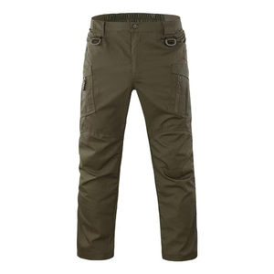 Pantalones Cargo Casuales de Mezclilla para Hombre, Cintura Media, Transpirables, Lavado Claro, Color Sólido, con Logotipo Personalizado del Fabricante, Venta al Por Mayor, Alta Calidad, para Exteriores - Product Image 4