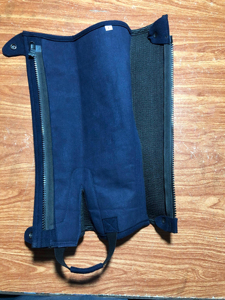 OEM Custom Leather <b>Half</b> <b>Chaps</b> Premium Cowhide Equestrian Riding Gaiters Durable Horse Riding Equipment LHC-0023 - Product Image 3