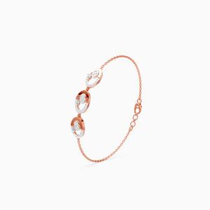 Pulsera de eslabones con diamantes Allure Marquise de 0.43 quilates cultivados en laboratorio en oro amarillo, blanco y rosa de 9 quilates. - Product Image 1