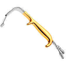 Fiber <b>Optic</b> & Suction Tebbetts Breast Retractor 150mm X 25mm Mammoplasty for Breast - Product Image 1
