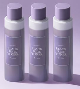 Tónico Facial de Arroz Negro para Piel Grasa 150ml, Control de Sebo, Ligero, Niacinamida, Pantenol, Cuidado de la Piel Coreano - Product Image 1