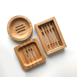 Support à savon de douche en bambou de haute qualité, porte-savon en bois, accessoires de salle de bain en gros - Product Image 1