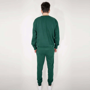 Ensemble de survêtement décontracté pour homme, 100 % coton, col rond uni, séchage rapide, respirant, écologique, avec la meilleure qualité OEM - Product Image 6