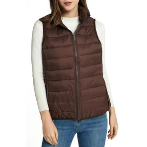 Chaleco Acolchado para Mujer, Chaqueta sin Mangas con Aislamiento Premium, Tejido Resistente al Agua, Cierre Completo con Cremallera, Cuello Alto - Product Image 4