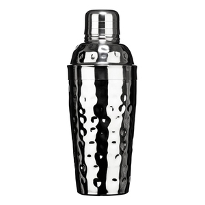 Shaker à cocktails en argent martelé avec finition texturée – L'accessoire de bar élégant et indispensable pour des cocktails exceptionnels - Product Image 2