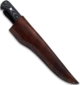 Couteau à désosser en acier Damas, manche G10, étui en cuir, logo personnalisé, OEM, fait main, haute dureté, ambidextre, tranchant comme un rasoir - Product Image 4