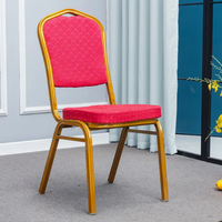 Pieds en acier inoxydable personnalisés Design moderne chaises de salle écologiques chaise de banquet de mariage en tissu empilable hôtel