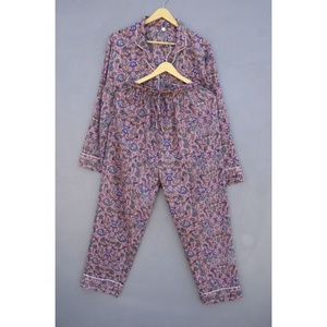 ชุดนอนผ้าไหม2ชิ้นสำหรับผู้หญิงชุดนอนผ้านุ่มใส่สบายแห้งเร็วสำหรับฤดูร้อนของอินเดีย - Product Image 3