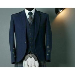 Chaqueta Escocesa Premium de Doble Capa para Hombre, Estilo Príncipe Real, Ideal para Bodas en las Tierras Altas, Eventos Culturales y Vestimenta Tradicional - Product Image 1