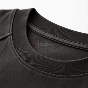 T-shirt Streetwear Unisexe Tricoté 100% Coton Coupe Boxy Oversize Lourd, Meilleure Vente, Personnalisation Silicone pour OEM - Product Image 3