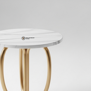 Luxury Industrial Marble Top <b>Stool</b> Gold Metal Base Eco-Friendly Handmade Durable Accent <b>Stool</b> for Living Room Entry Warehouse - Product Image 2