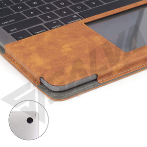 Funda de Piel Auténtica Vintage Crazy Horse de Alta Calidad para Portátil de 15 Pulgadas, con Logotipo Personalizado, para Negocios, Estilo Mensajero - Product Image 4