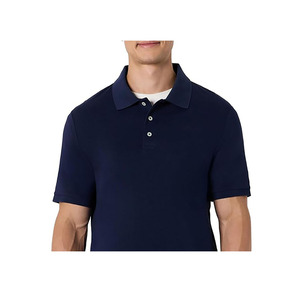Chemise Classique Unie Bleu Marine pour Homme – Haut Décontracté en Coton Doux et Respirant à Manches Courtes – Tenue d'Été Élégante et Intelligente - Product Image 6