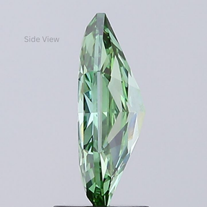 แหวน จี้ ต่างหู เครื่องประดับเพชรทรงหกเหลี่ยมสีเขียวสดใสแฟนซี SHREERAJ SOLITAIRE น้ำหนัก 2 กะรัต / 3 กะรัต เพชรเพาะเลี้ยงในห้องปฏิบัติการ รับรองโดย IGI - Product Image 2